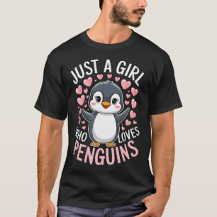 Pinguïns Dier Gewoon Een Meisje Dat Van Pinguïns H T-shirt