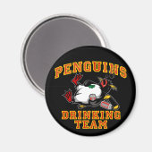 Pinguïns Drink teammagneet Magneet (Voorkant / Achterkant)
