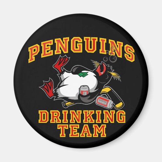 Pinguïns Drink teammagneet Magneet (Voorkant)