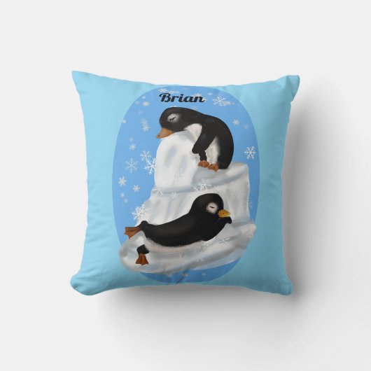 Pinguïns dutje kussen (Voorkant)