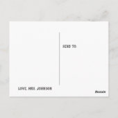 Pinguïns en een toucan Cute I Miss You Teachers Briefkaart (Achterkant)