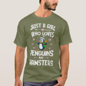 Pinguïns en Hamsters Shirt Gift Meisjes Vrouwen (Voorkant)
