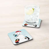 Pinguïns en het Man van sneeuw Onderzetter (Rechterzijde)