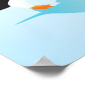 Pinguïns en ijs poster (Hoek)