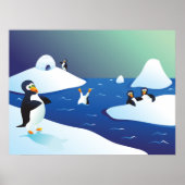 Pinguïns en ijs poster (Voorkant)