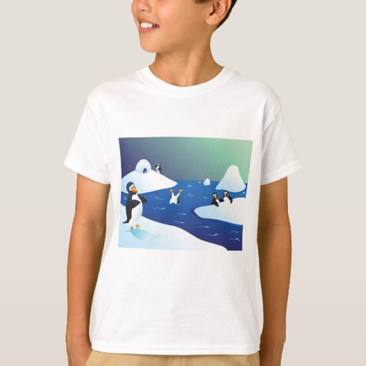 Pinguïns en ijs t-shirt (Voorkant)