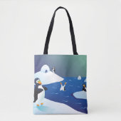 Pinguïns en ijs tote bag (Voorkant)