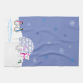 Pinguïns en polaire Beren Day Time Towel Theedoek (Horizontaal)