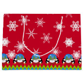 Pinguïns en Snowglobes, kerstcadeautas Groot Cadeauzakje (Voorkant)
