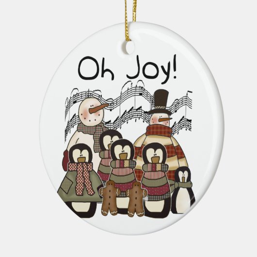 Pinguïns en Snowmen Oh Joy Ornament (Links)