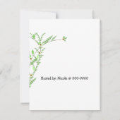 Pinguïns en wijnstokken Baby shower Kaart (Achterkant)