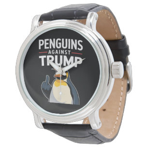 Pinguïns Flippers Omhoog Verzets Pinguïns Tegen Tr Horloge