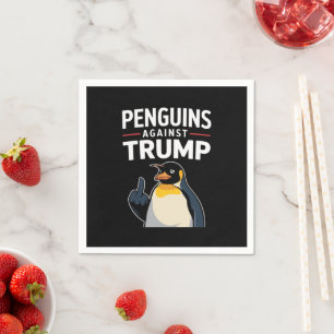 Pinguïns Flippers Omhoog Verzets Pinguïns Tegen Tr Servet