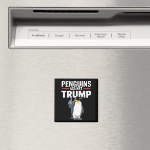 Pinguïns Flippers Omhoog Verzetten Pinguïns Tegen  Magneet