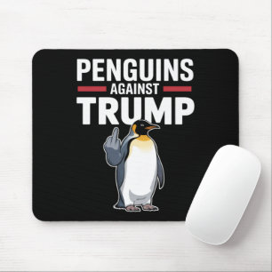 Pinguïns Flippers Omhoog Verzetten Pinguïns Tegen Muismat