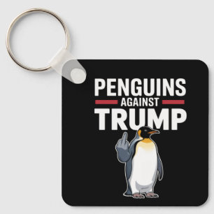Pinguïns Flippers Omhoog Verzetten Pinguïns Tegen Sleutelhanger