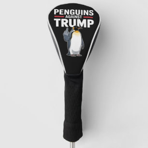 Pinguïns Flippers Omhoog Verzetten Zich Tegen Trum Golfheadcover