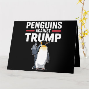 Pinguïns Flippers Omhoog Verzetten Zich Tegen Trum Kaart