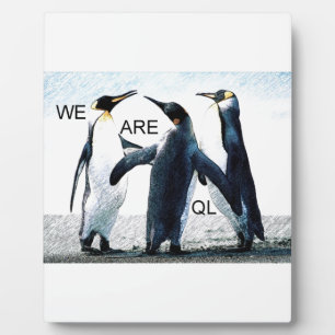 pinguïns fotoplaat