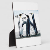 pinguïns fotoplaat (Zijkant)