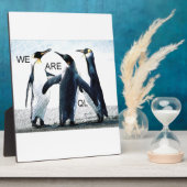 pinguïns fotoplaat (Zijkant)