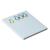 Pinguïns geperst voor de winter notitieblok (Schuin)