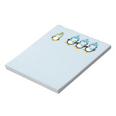 Pinguïns geperst voor de winter notitieblok (Linkerzijde)