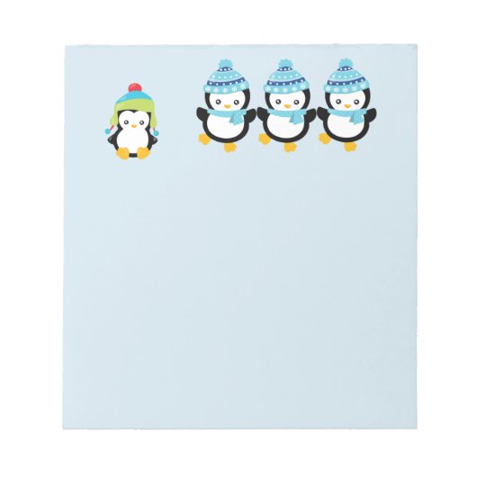 Pinguïns geperst voor de winter notitieblok (Voorkant)
