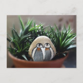 Pinguïns geschilderd stenen foto Briefkaart (Voorkant)