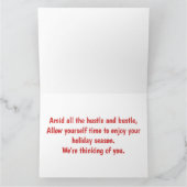 Pinguïns glijden helling af in versierde tuin kaart (Binnen)