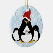 Pinguïns hebben te veel pauzes nodig keramisch ornament (Rechts)