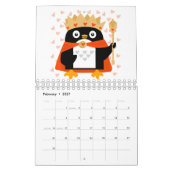 Pinguïns, het hele jaar door kalender (Feb 2027)