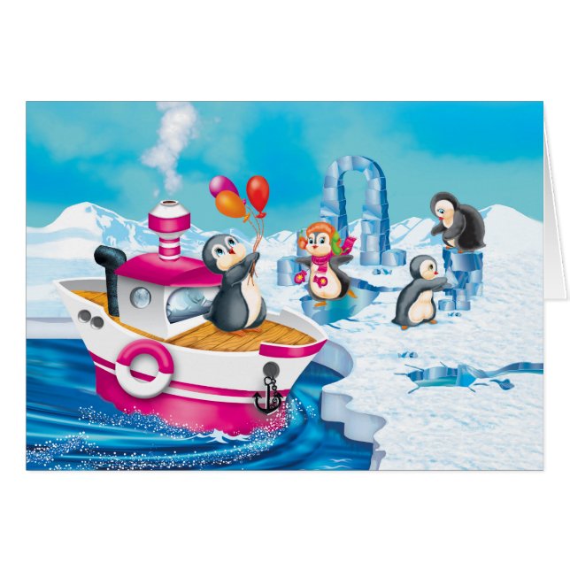 pinguïns in Antarctica (Voorkant Horizontaal)