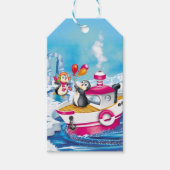 pinguïns in Antarctica Cadeaulabel (Voorkant)