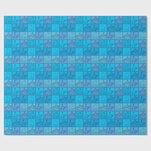 pinguïns in Antarctica Cadeaupapier (Vlak)