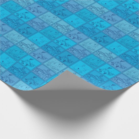 pinguïns in Antarctica Cadeaupapier (Hoek)