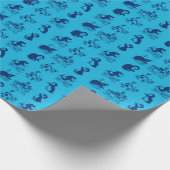 pinguïns in Antarctica Cadeaupapier (Hoek)