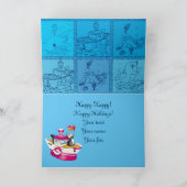 pinguïns in Antarctica Feestdagen Kaart (Binnen)