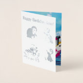 pinguïns in Antarctica Folie Kaarten (Voorkant)