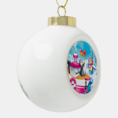 pinguïns in Antarctica Keramische Bal Ornament (Links)