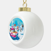 pinguïns in Antarctica Keramische Bal Ornament (Rechts)