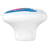 pinguïns in Antarctica Keramische Knop (Zijkant)