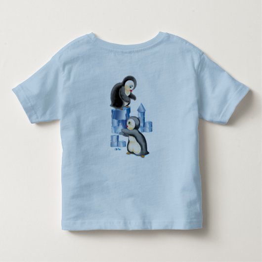 pinguïns in Antarctica Kinder Shirts (Achterkant)