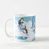 pinguïns in Antarctica Koffiemok (Links)