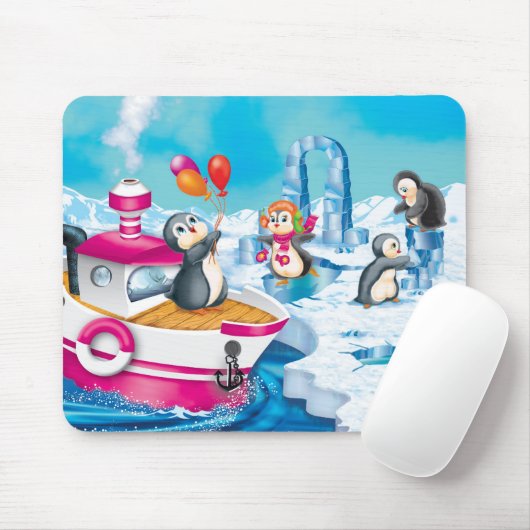 pinguïns in Antarctica Muismat (Met muis)