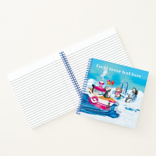 pinguïns in Antarctica Notitieboek (Binnen)