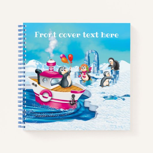pinguïns in Antarctica Notitieboek (Voorkant)
