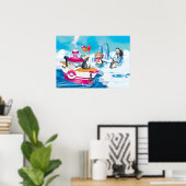 pinguïns in Antarctica Poster (Thuiskantoor)