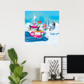 pinguïns in Antarctica Poster (Thuiskantoor)