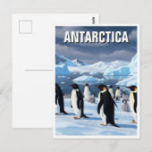 Pinguïns in Antarctica Reizen Briefkaart (Voorkant / Achterkant)